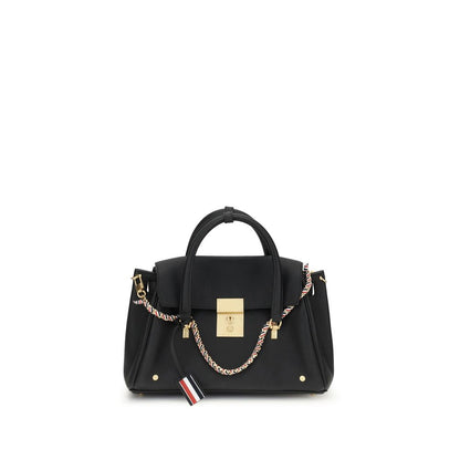 Borsa Thom Browne in pelle di vitello nera Bos Taurus
