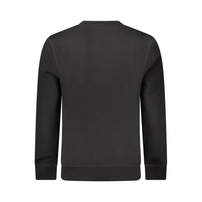 Maglione da uomo in cotone nero Hugo Boss