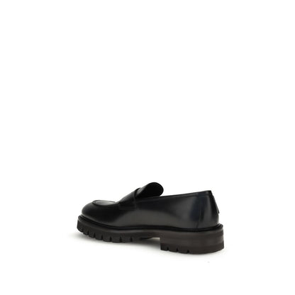 Mocassini slip-on Bos Taurus in pelle di vitello nera Ferragamo