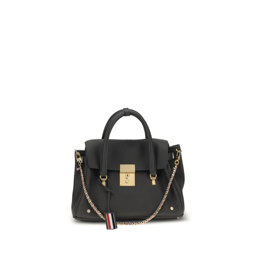 Borsa Thom Browne in pelle di vitello grigia Bos Taurus