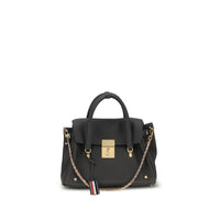 Borsa Thom Browne in pelle di vitello grigia Bos Taurus