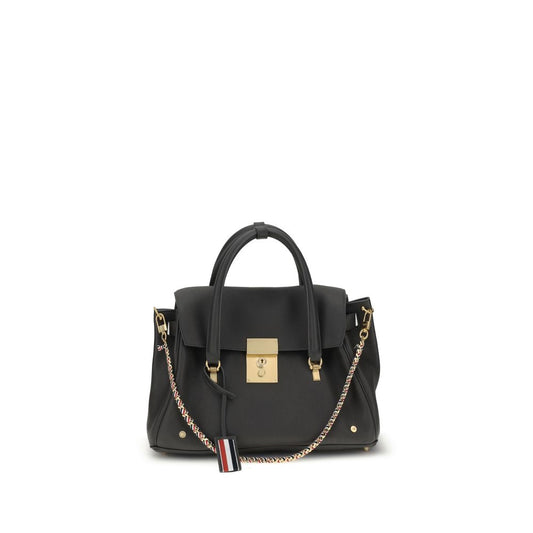 Borsa Thom Browne in pelle di vitello grigia Bos Taurus
