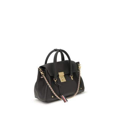 Borsa Thom Browne in pelle di vitello grigia Bos Taurus