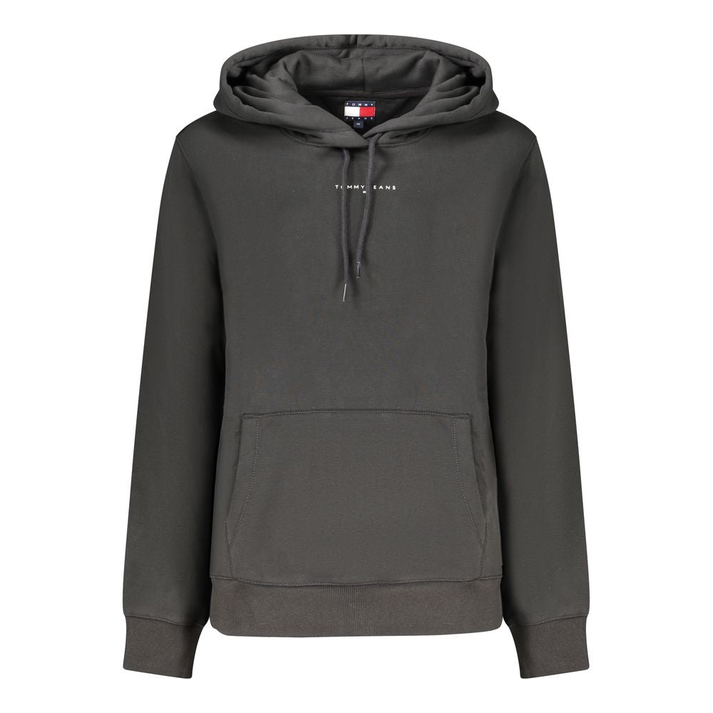 Felpa con cappuccio da donna Tommy Hilfiger in cotone nero