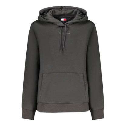 Felpa con cappuccio da donna Tommy Hilfiger in cotone nero