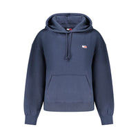 Felpa da donna in cotone blu Tommy Hilfiger