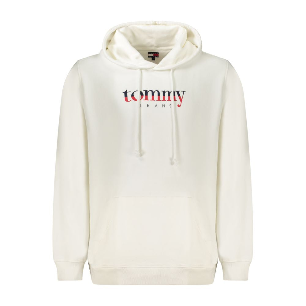 Felpa da uomo in cotone bianco Tommy Hilfiger