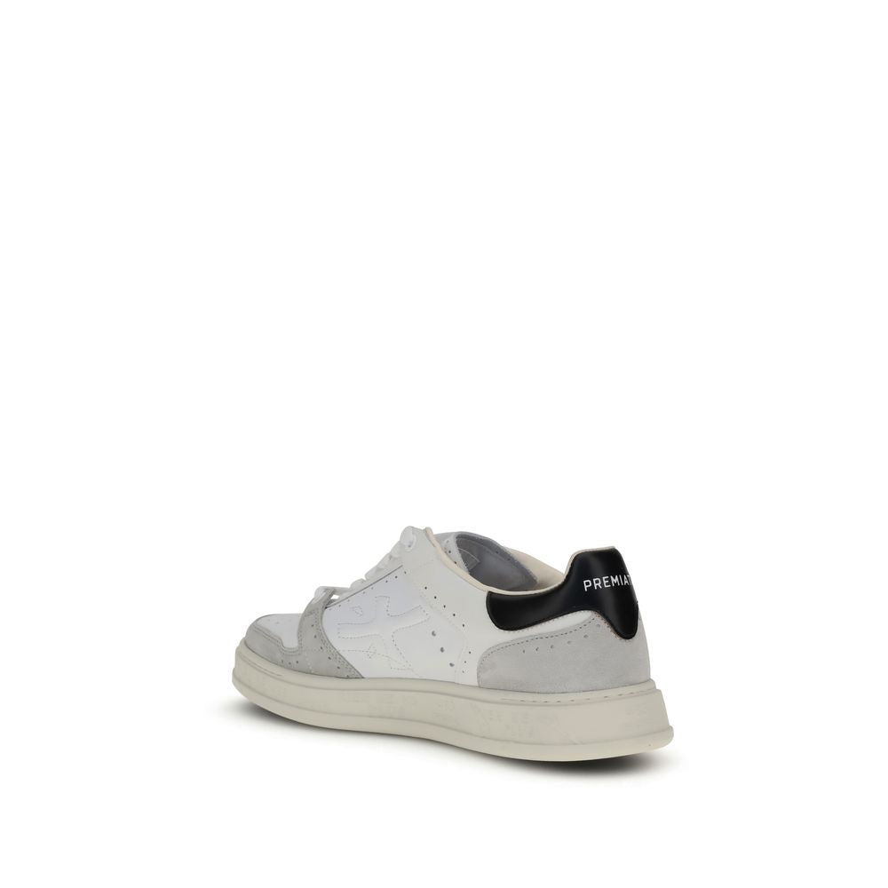 Baskets basses Premiata Bos Taurus en cuir de veau blanc