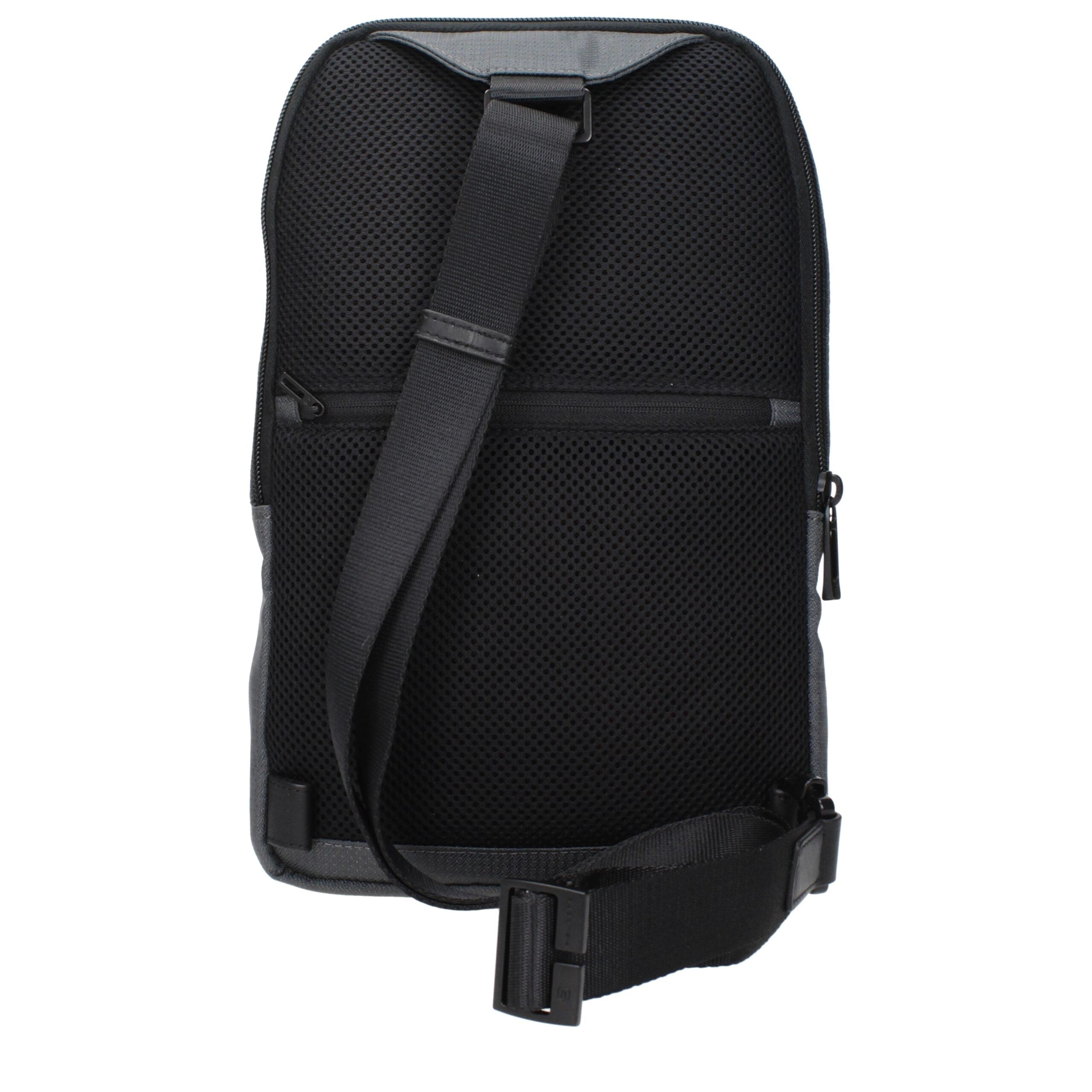 Sac bandoulière en tissu gris Piquadro