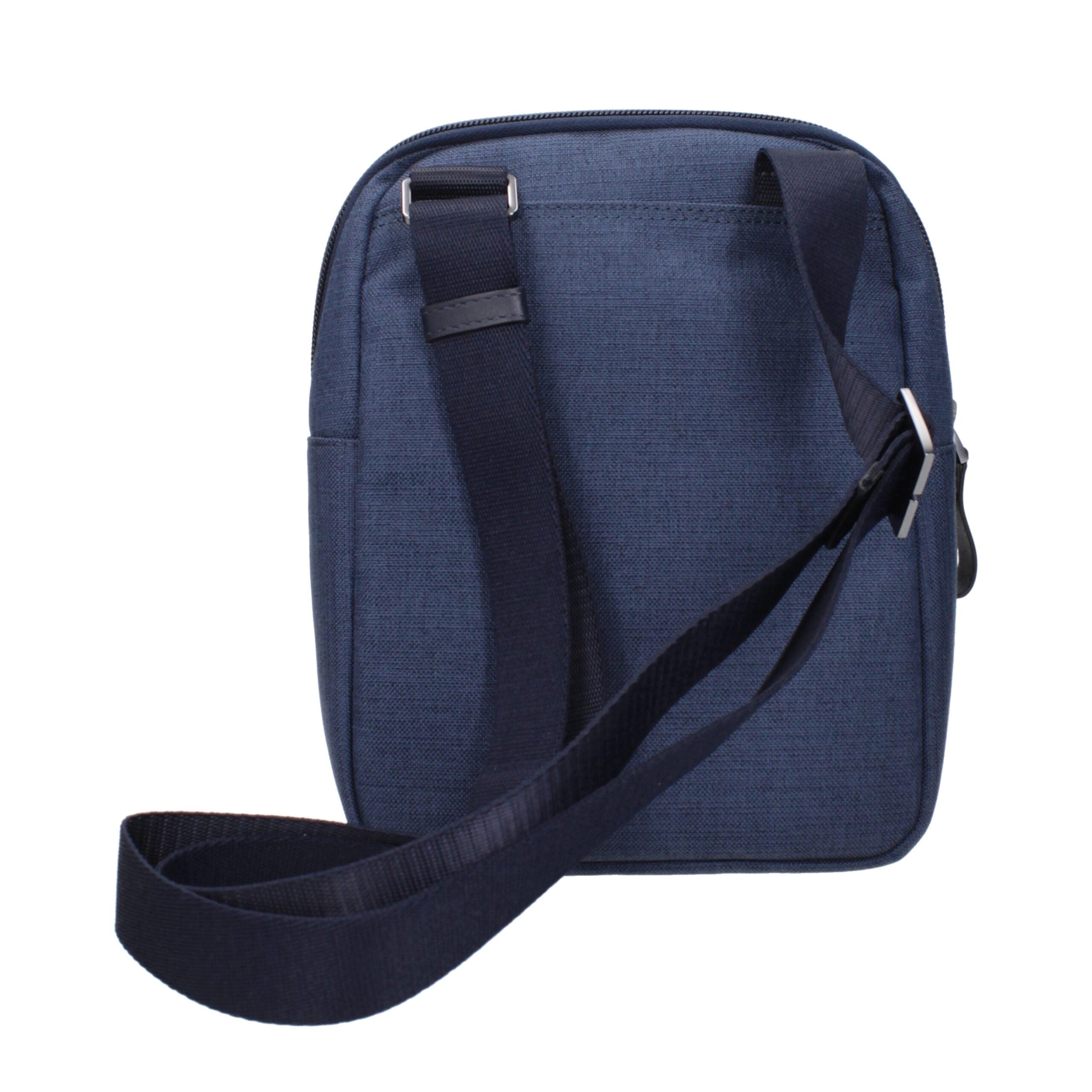 Sac bandoulière en tissu bleu Piquadro