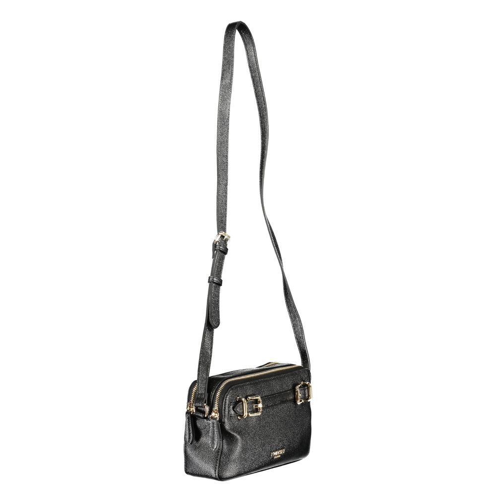 Borsa da donna in poliuretano nero Twinset