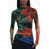 Desigual Green Viscose Sweater