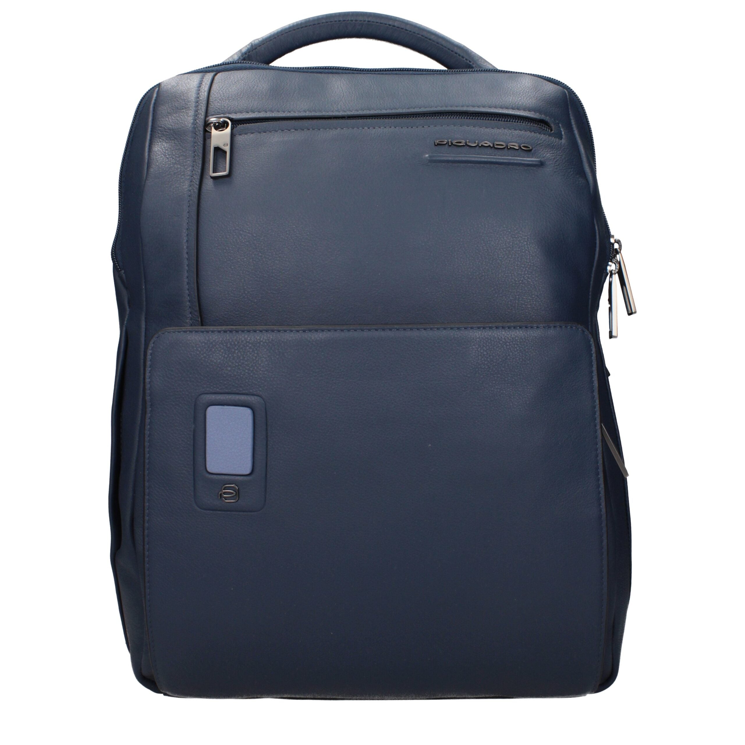 Sac à dos en cuir bleu Piquadro