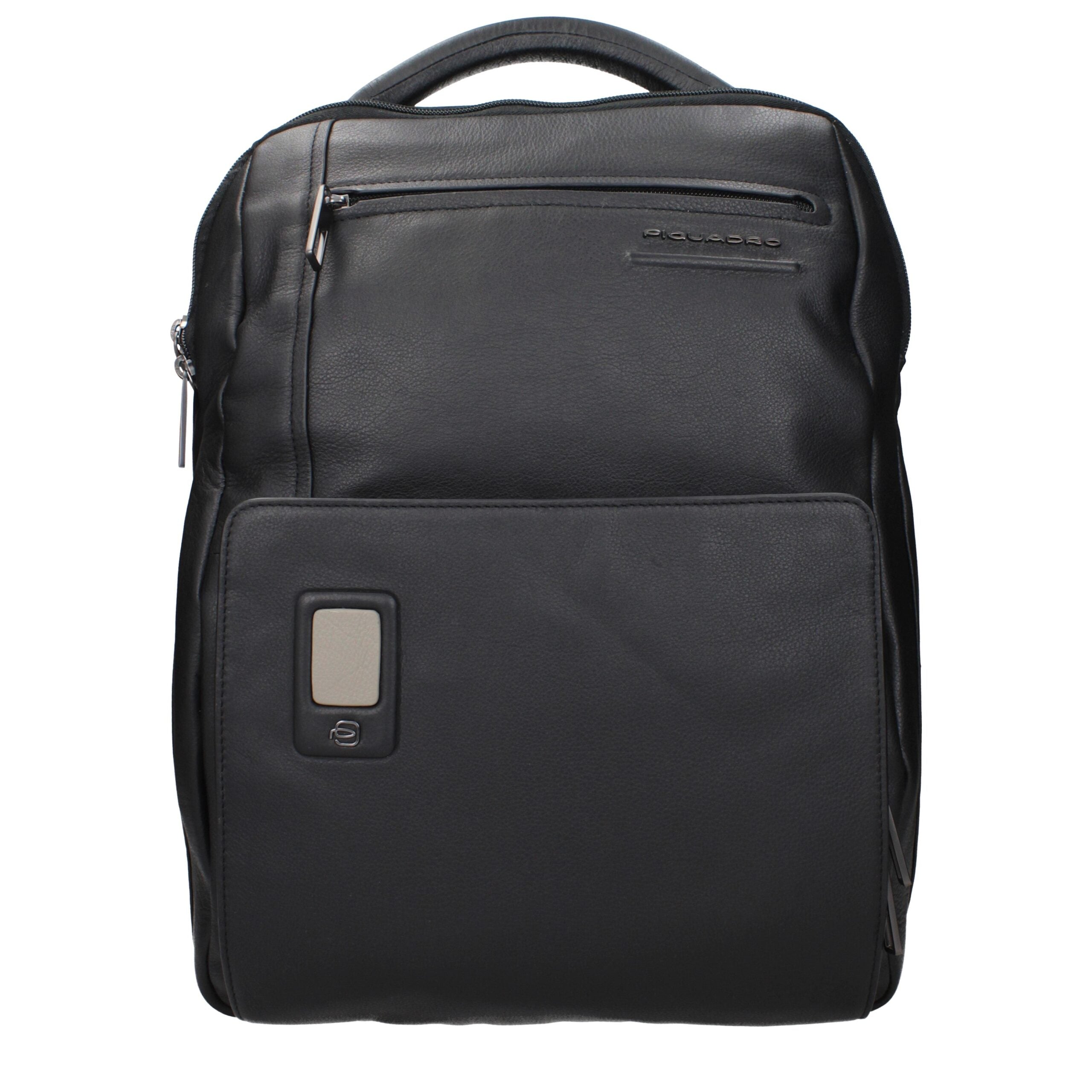 Sac à dos en cuir noir Piquadro