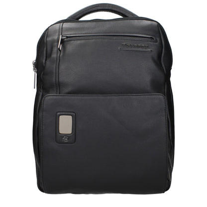 Zaino in pelle nera Piquadro