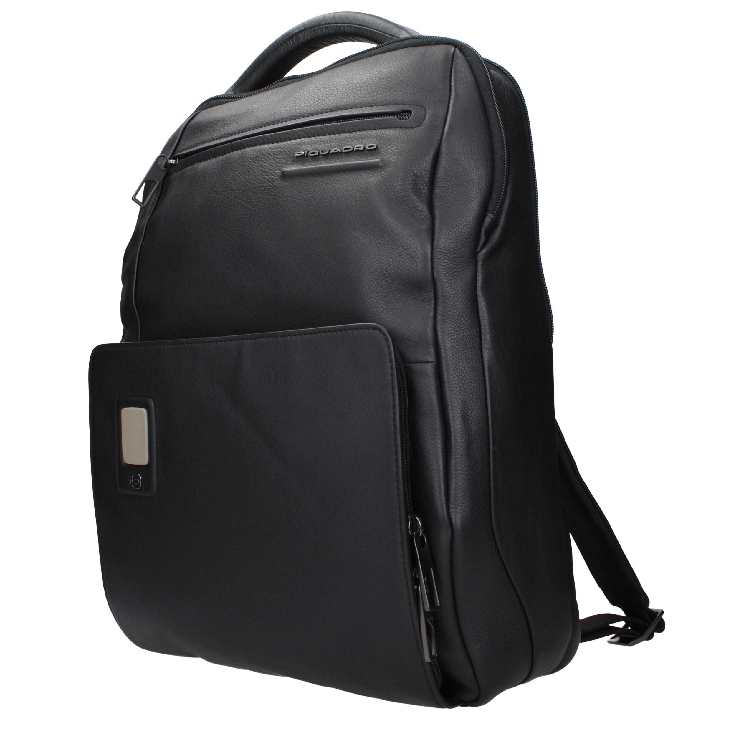 Sac à dos en cuir noir Piquadro