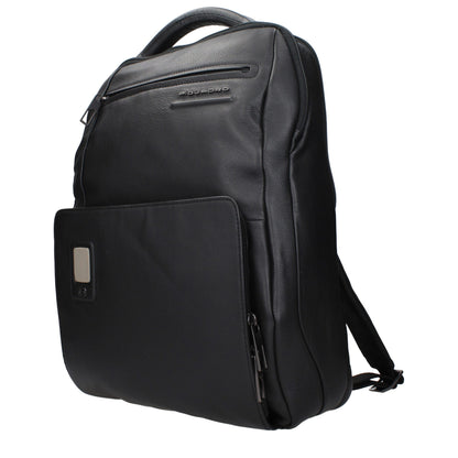 Zaino in pelle nera Piquadro