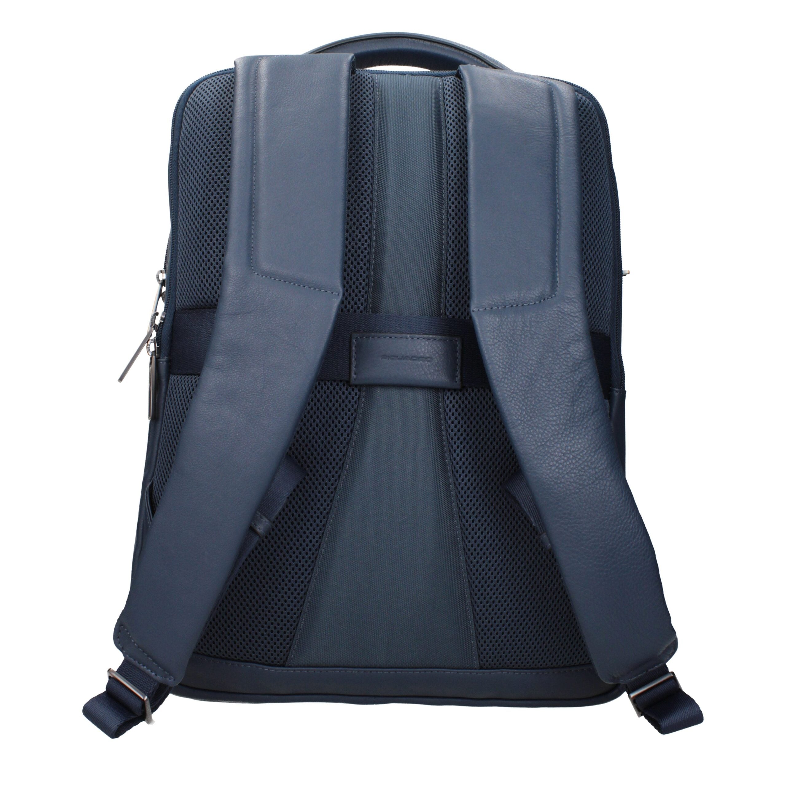 Sac à dos en cuir bleu Piquadro