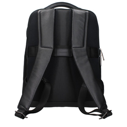 Zaino in pelle nera Piquadro