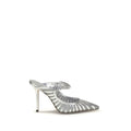 Décolleté con tacco alto in pelle argentata Jimmy Choo
