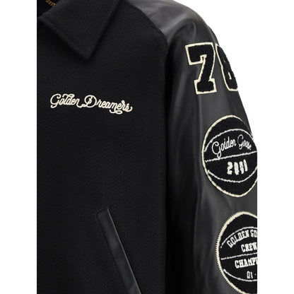 Bomber Golden Goose en laine polaire noire