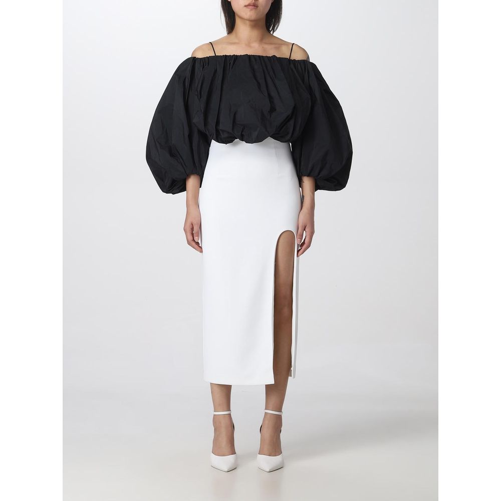 Jupe midi blanche en polyester PINKO