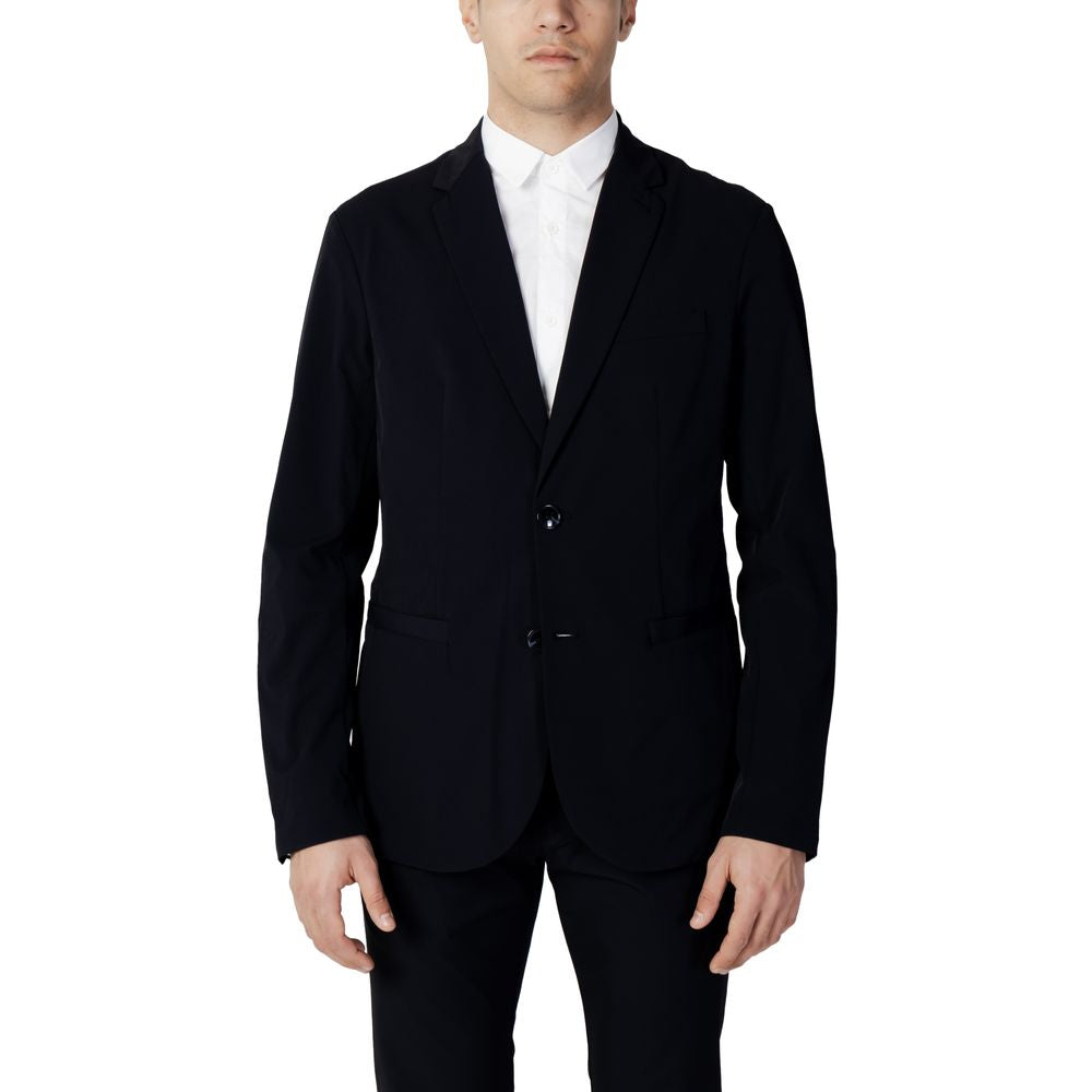 Blazer in cotone blu Armani Exchange