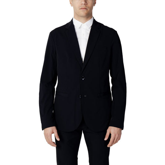 Blazer in cotone blu Armani Exchange