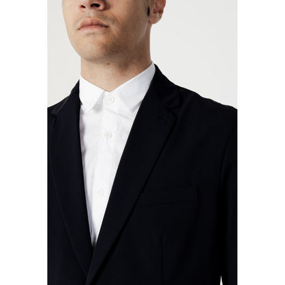 Blazer in cotone blu Armani Exchange
