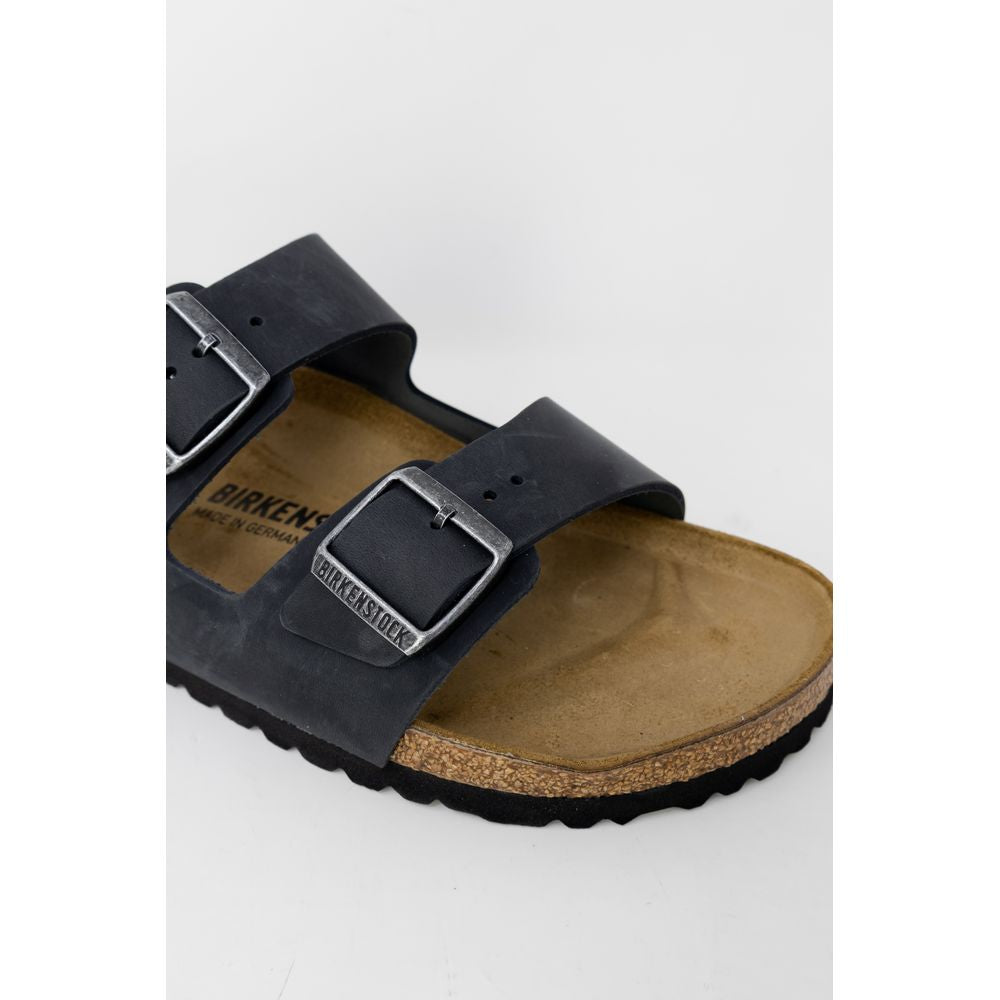 Pantoufles Birkenstock noires en synthétique