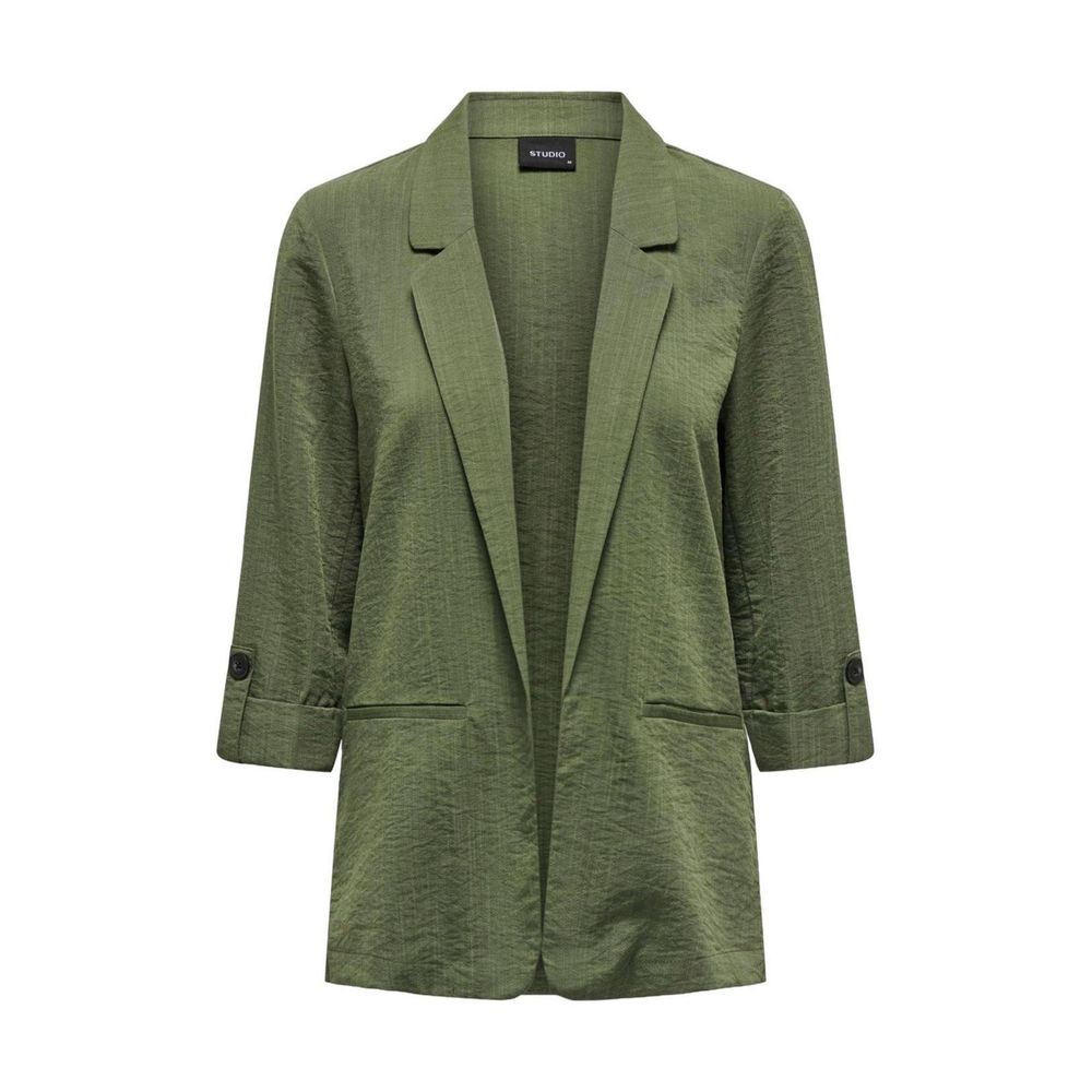 Solo blazer in viscosa verde