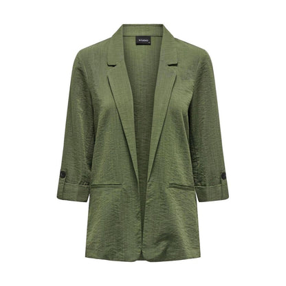 Solo blazer in viscosa verde