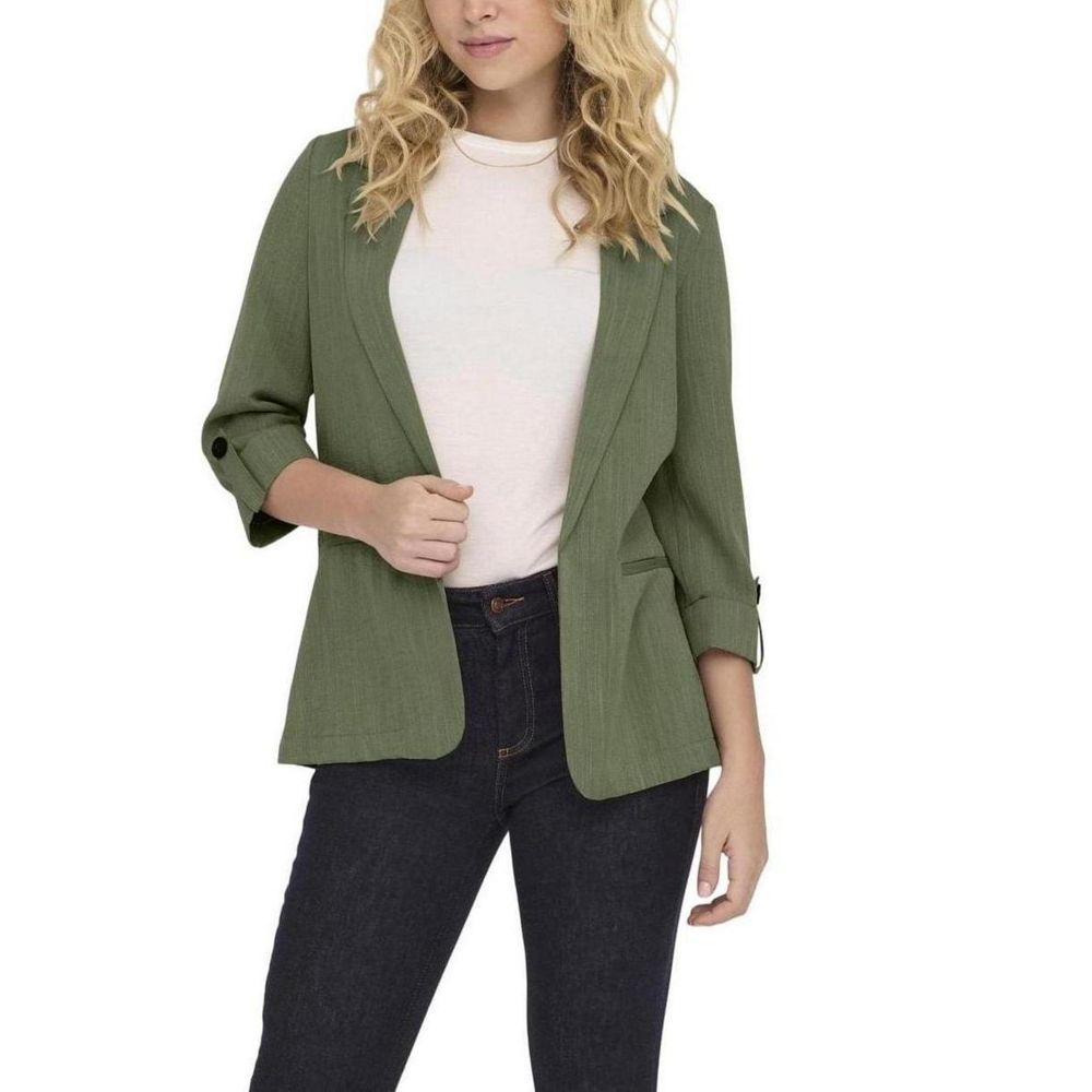 Solo blazer in viscosa verde