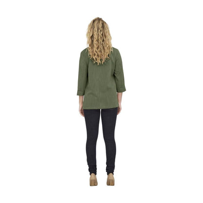 Solo blazer in viscosa verde