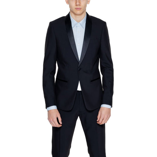 Blazer in poliestere nero Antony Morato