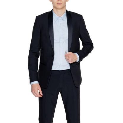 Blazer in poliestere nero Antony Morato