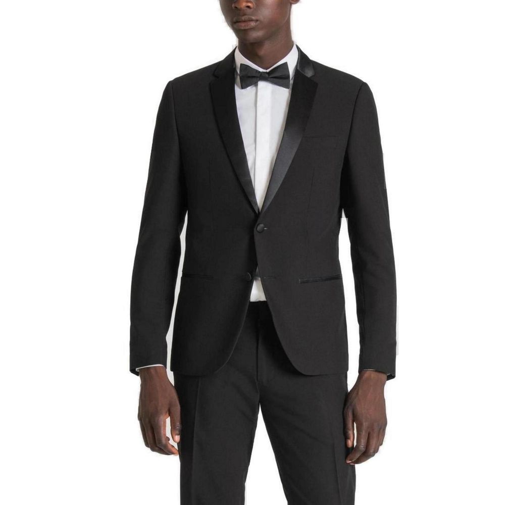 Blazer in poliestere nero Antony Morato