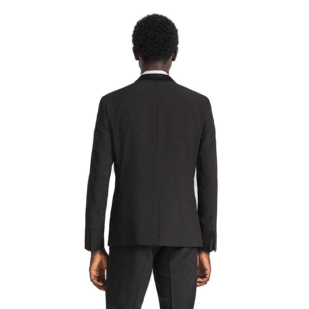 Blazer in poliestere nero Antony Morato