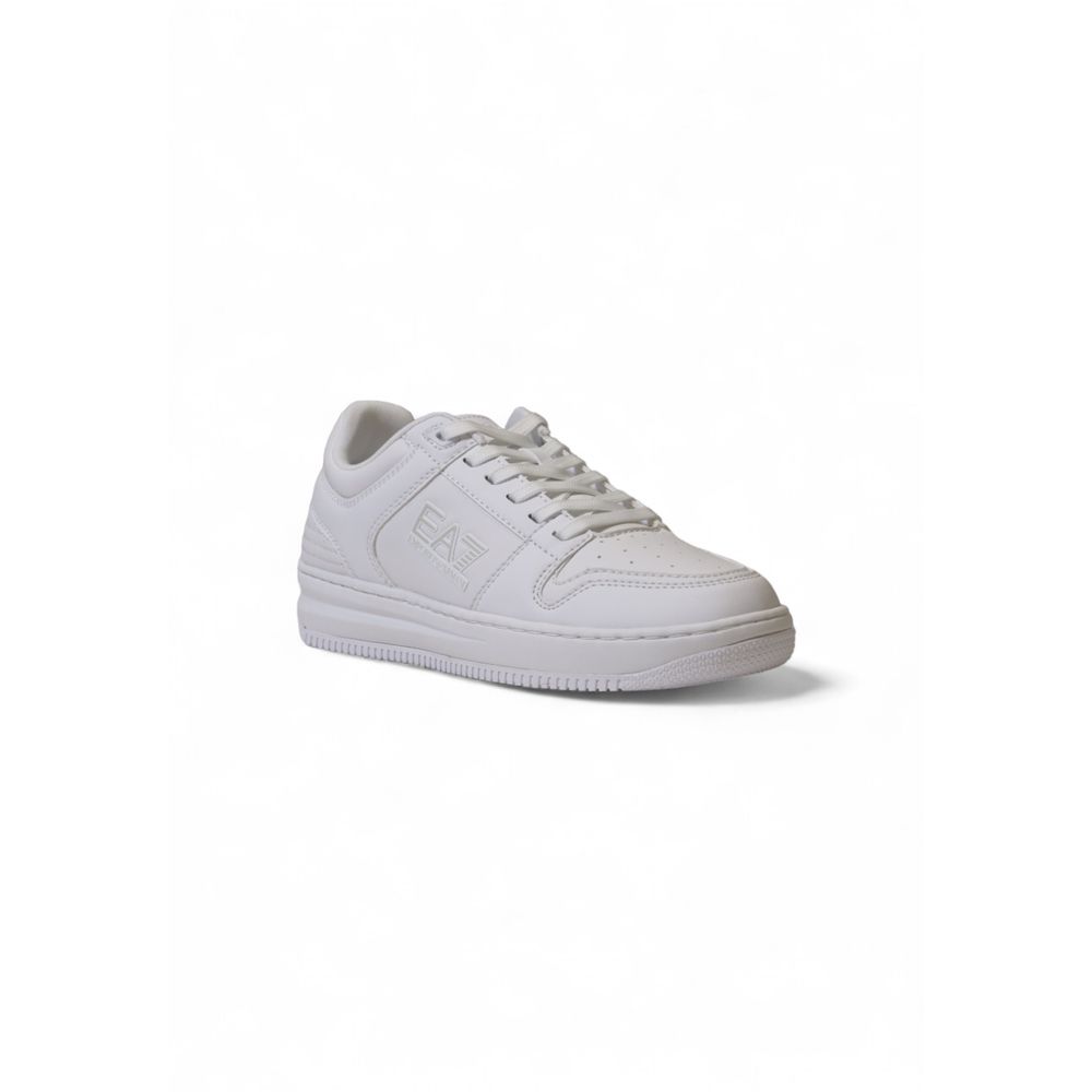 Baskets de sport EA7 Emporio Armani blanches en polyester