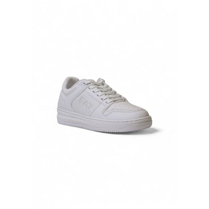 EA7 Emporio Armani Sneakers sportive in poliestere bianco