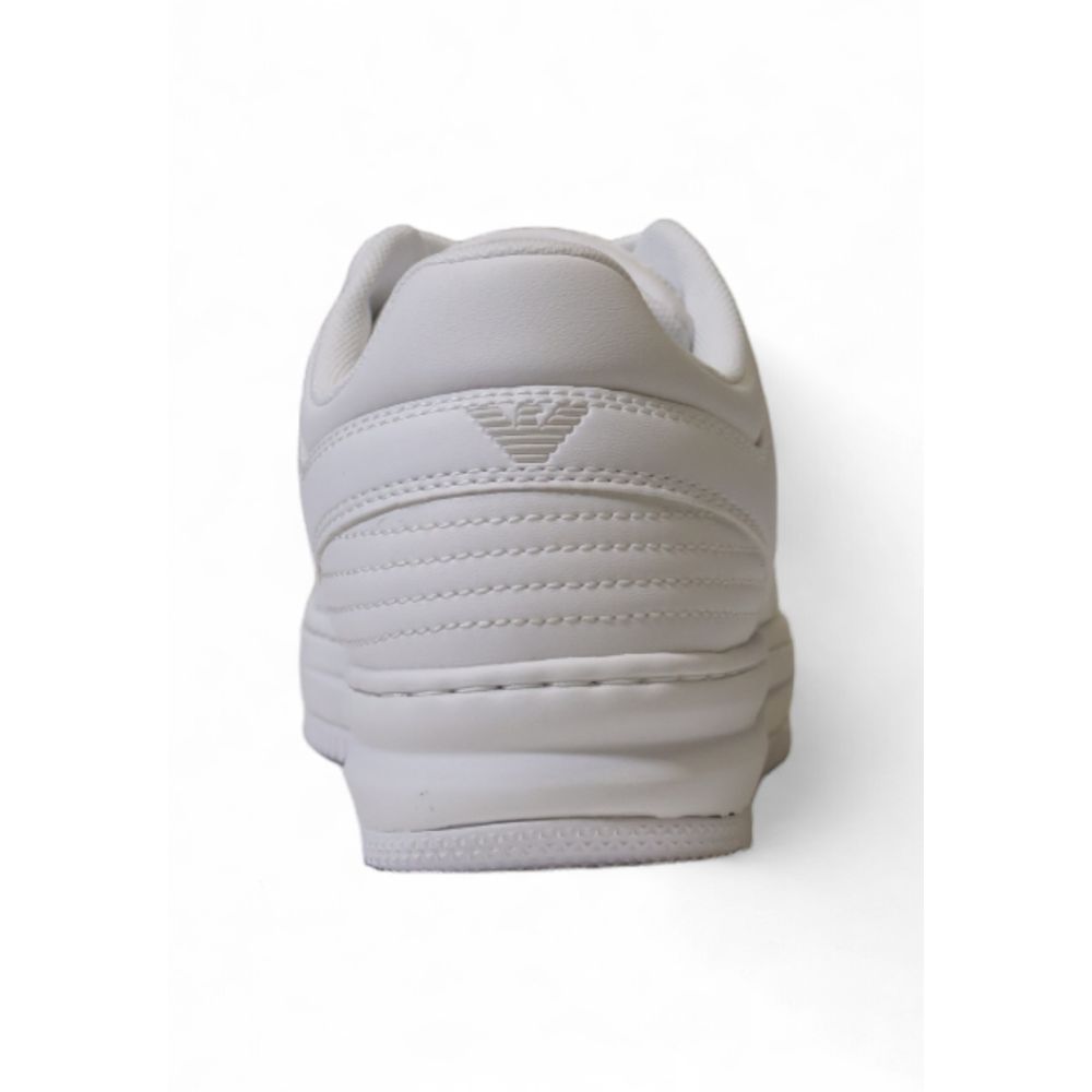 Baskets de sport EA7 Emporio Armani blanches en polyester