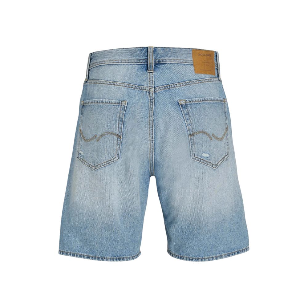 Shorts Bermudas en coton bleu clair Jack Jones
