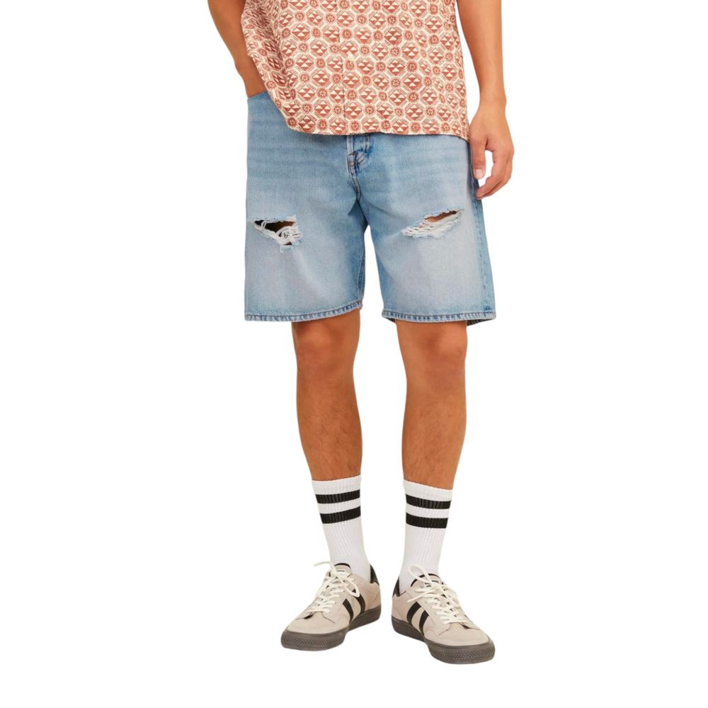 Shorts Bermudas en coton bleu clair Jack Jones