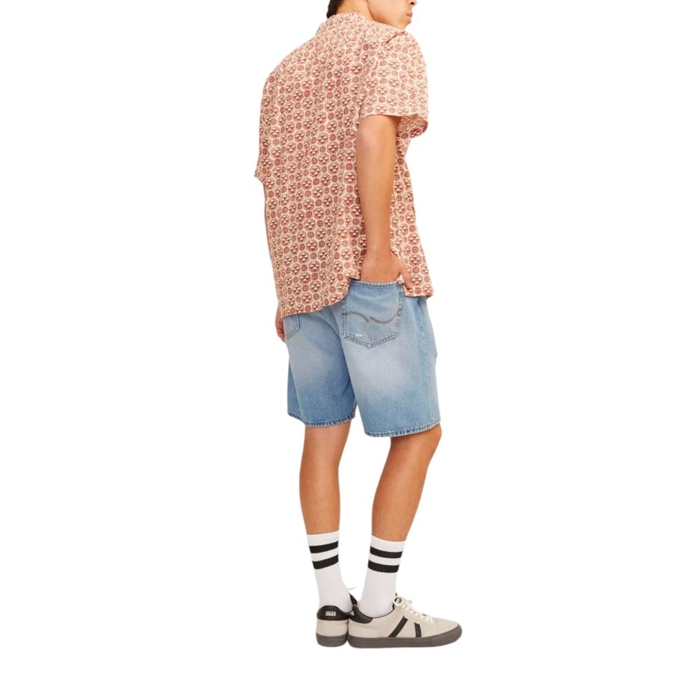 Shorts Bermudas en coton bleu clair Jack Jones