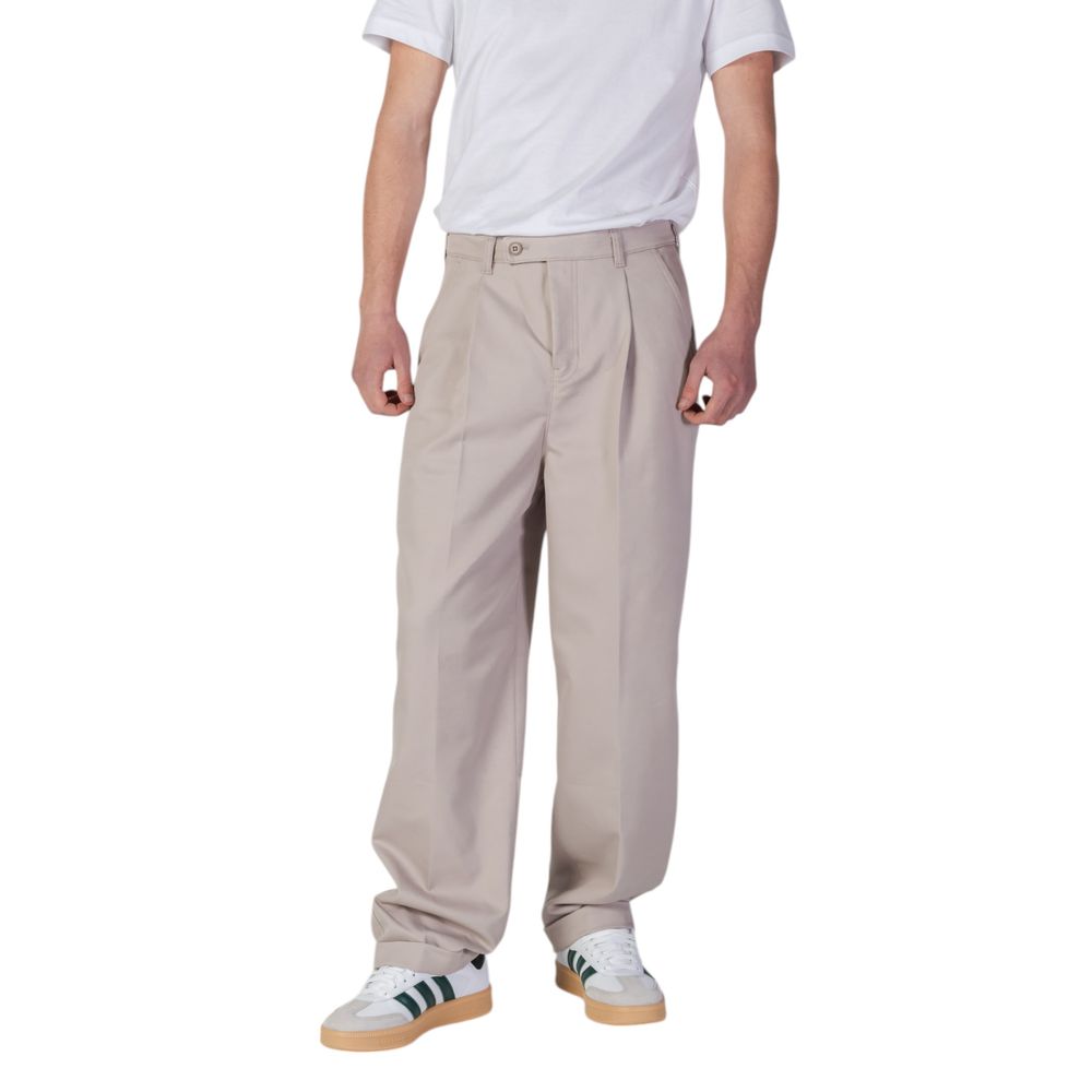 Pantaloni casual in poliestere riciclato beige Calvin Klein Jeans