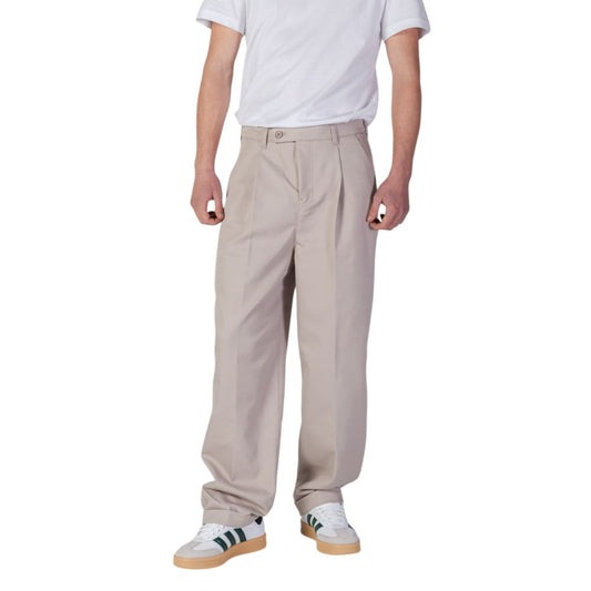 Pantaloni casual in poliestere riciclato beige Calvin Klein Jeans