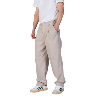 Pantaloni casual in poliestere riciclato beige Calvin Klein Jeans
