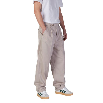 Pantaloni casual in poliestere riciclato beige Calvin Klein Jeans