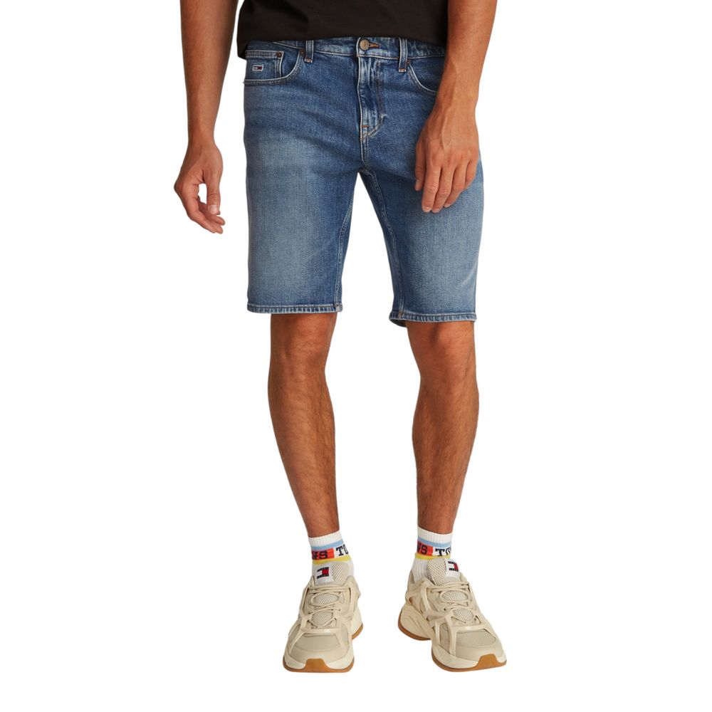 Bermuda Tommy Hilfiger Jeans in cotone riciclato blu