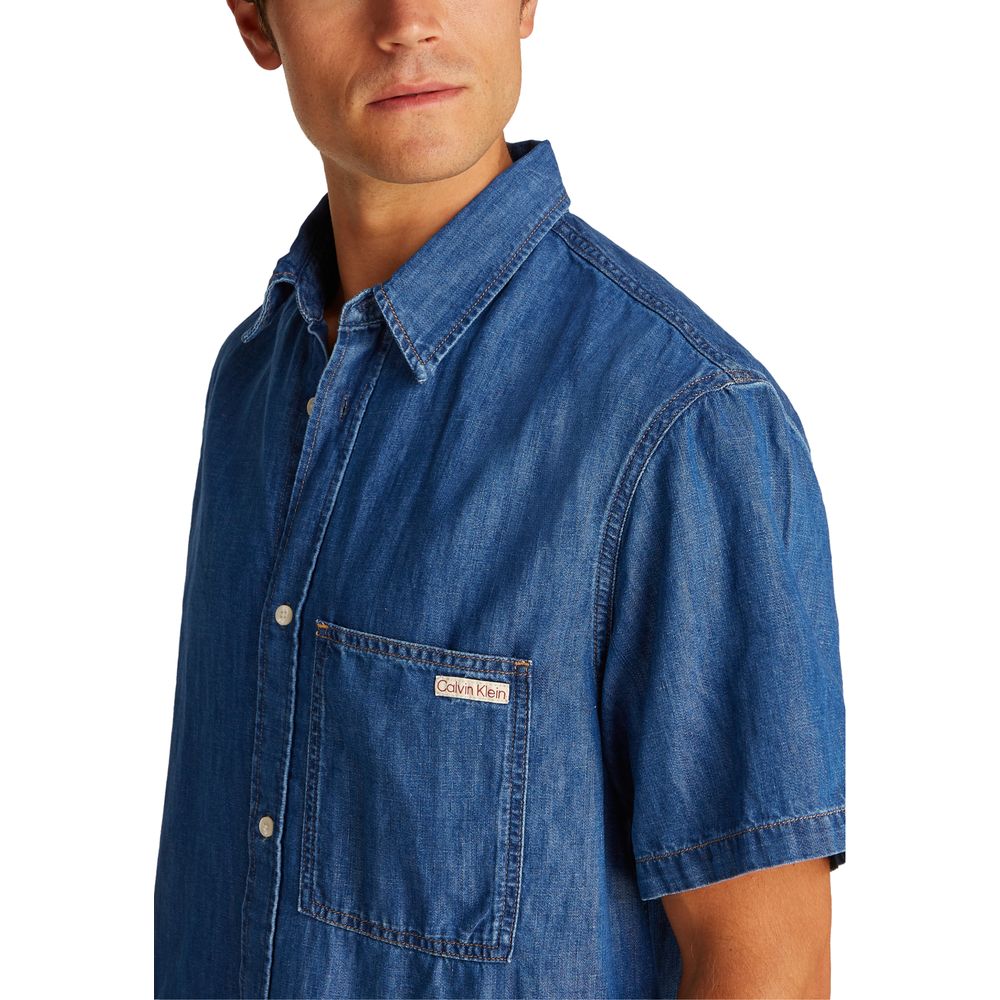 Chemise en jean bleue Calvin Klein Jeans